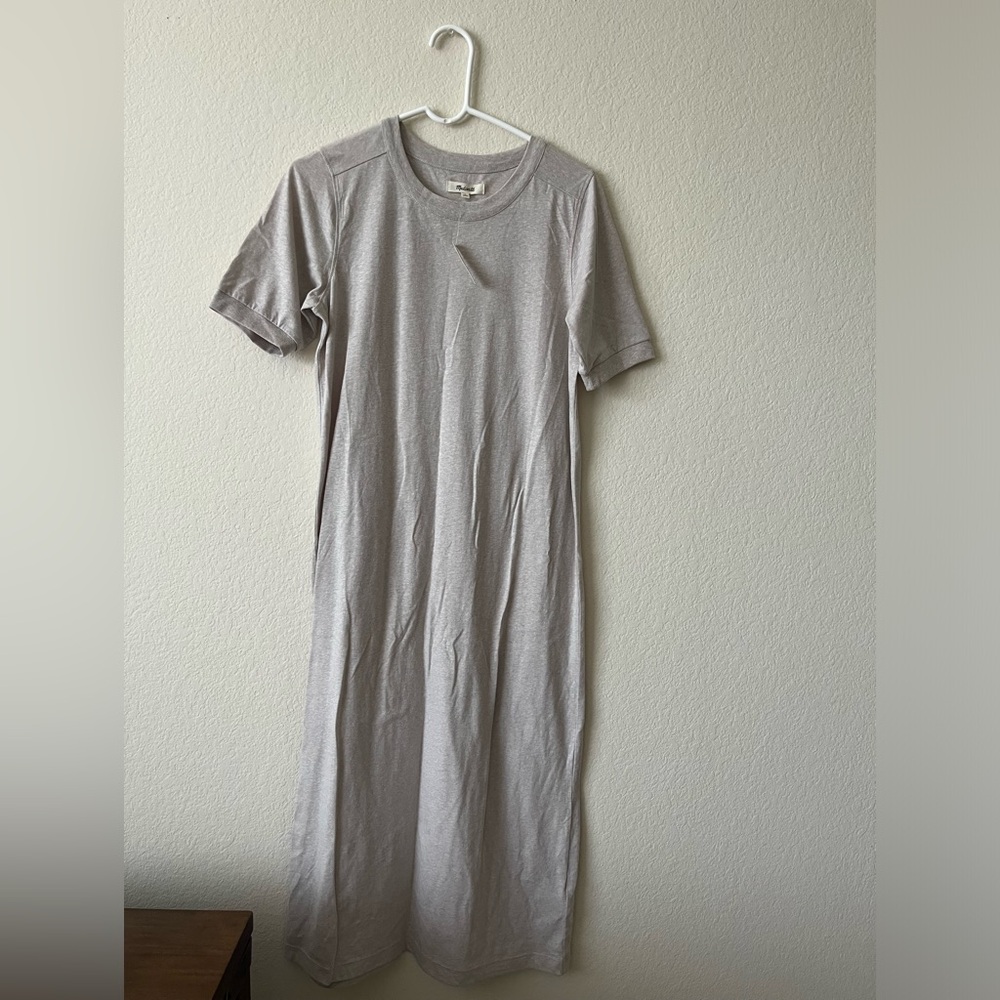 NWT Madewell Midi Tee Cream Dress